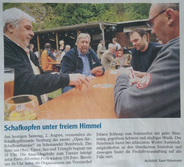 Zeitungsartikel der Neuburger Rundschau (02.08.2014)